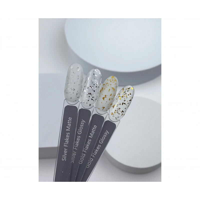 HEYLOVE GOLD FLAKES GLOSSY TOP 15 ML HL-TS15-204