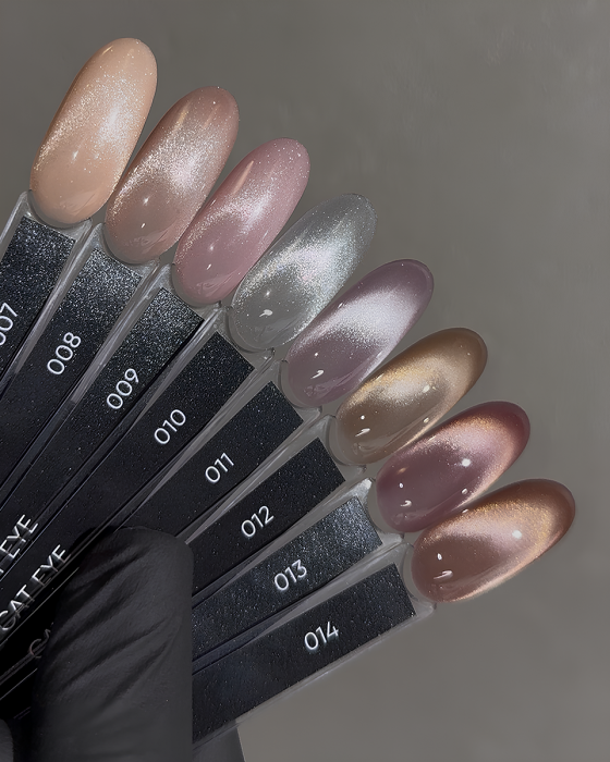 Dark gel polish Cat Eye 10, 10 ml