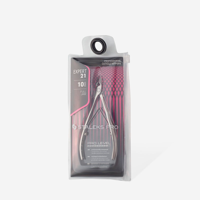 STALEKS PRO EXPERT 21 ПРОФЕСІЙНІ КУСАЧКИ ДЛЯ КУТИКУЛИ FULL JAW 10 MM NE-21-10