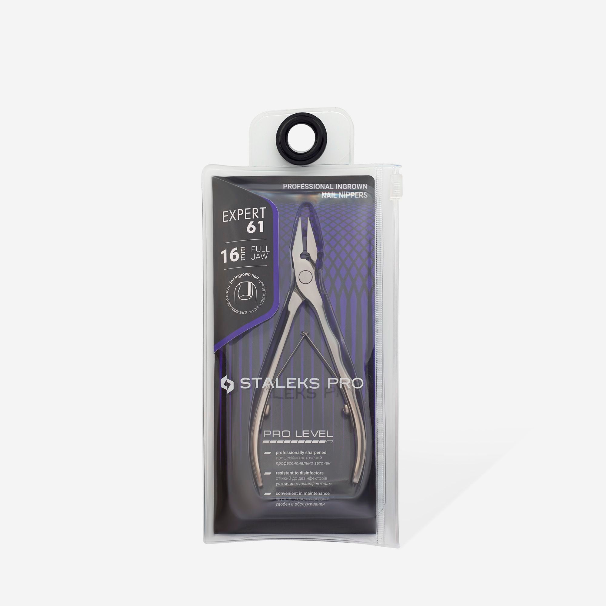 STALEKS PRO EXPERT 61 INGROWN NAIL NIPPERS 5.12 INCH 16 MM NE-61-16