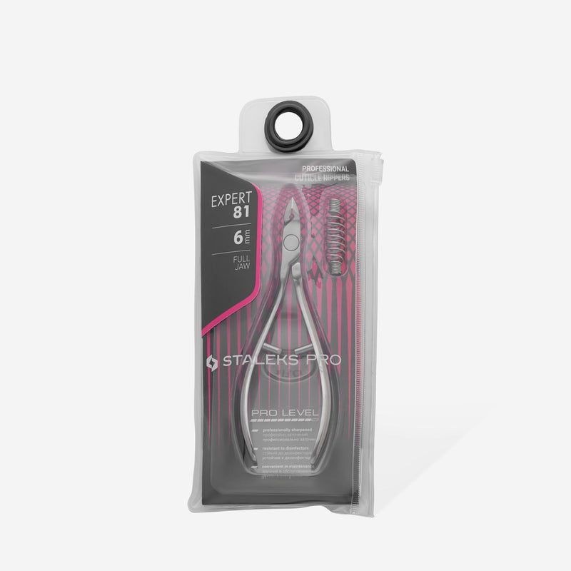 STALEKS PRO EXPERT 81 ПРОФЕСІЙНІ КУСАЧКИ ДЛЯ КУТИКУЛИ 6 ММ NE-81-6