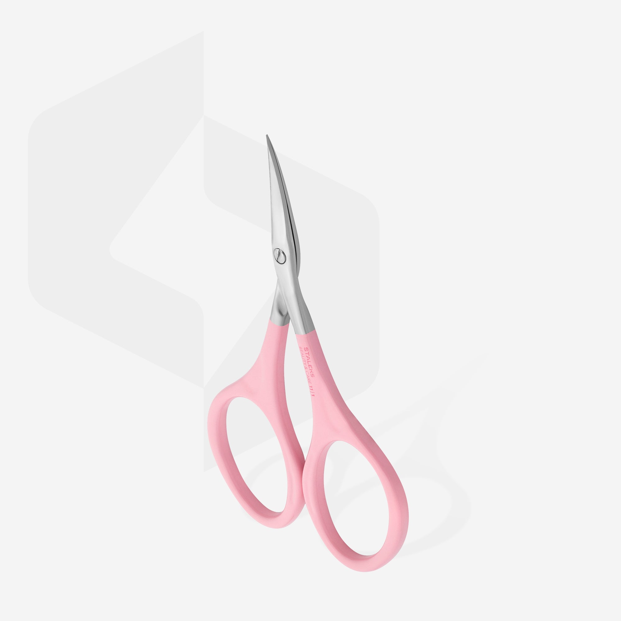 Pink cuticle scissors Staleks Beauty & Care 11 Type 1 SBC-11/1