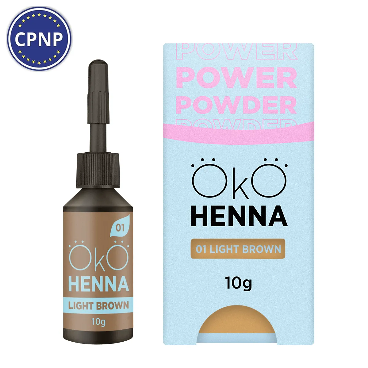 OKO Henna For Brows Power Powder, 10 г 01 Светло-коричневый OKOhenna01