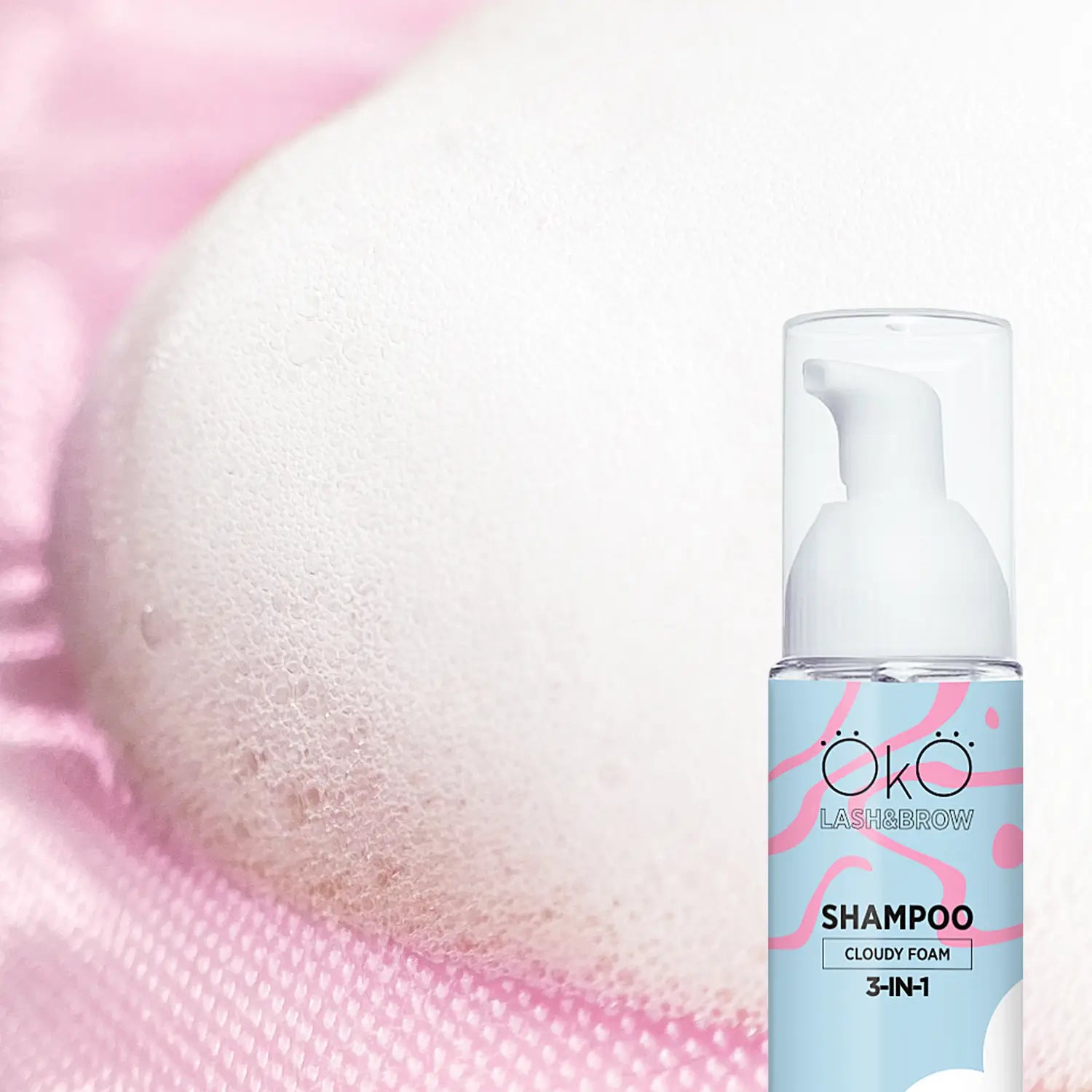 OKO Shampoo Foam for Brows and Eyelashes 3 in 1, 80 ml shamp001