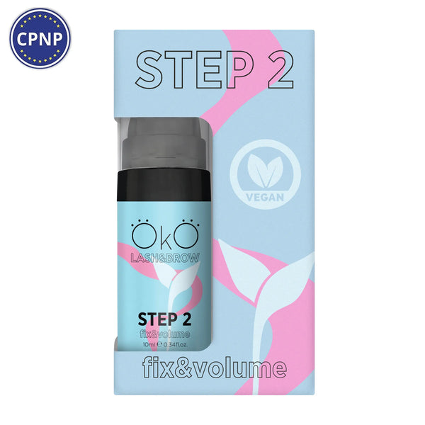 Композиція для ламінування вій і брів OKO STEP 2 FIX &amp; VOLUME, 10 мл okostep2b