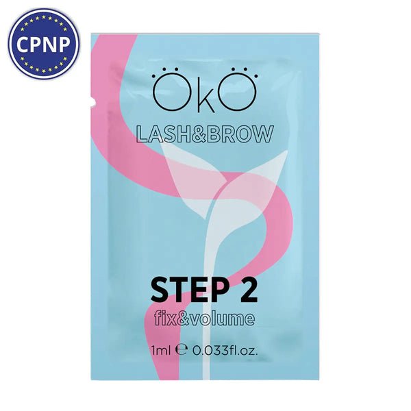 OKO STEP 2 FIX &amp; VOLUME Склад для ламінування вій і брів 1 мл okostep2
