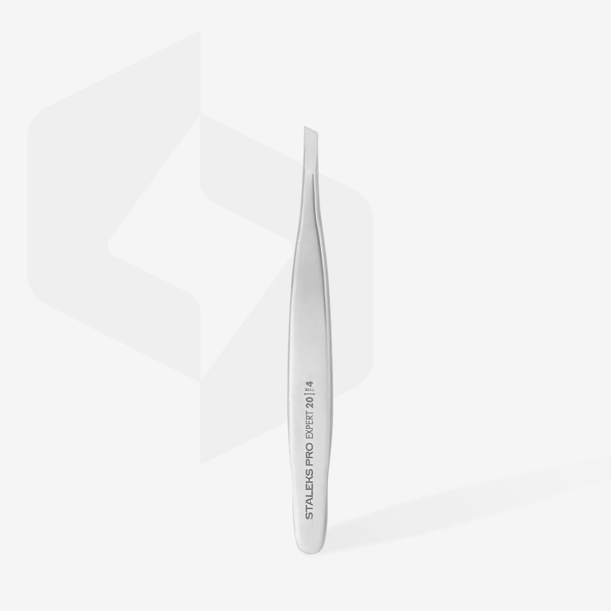 Staleks Pro Eyebrow tweezers EXPERT 20 TYPE 4 (narrow beveled) TE-20/4