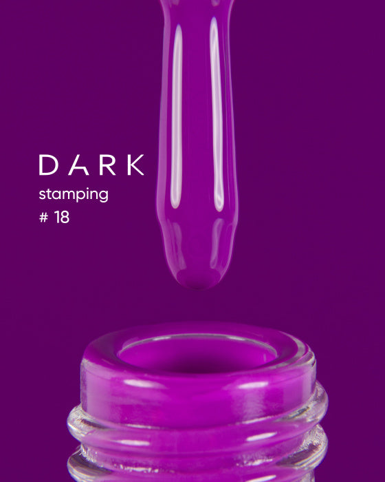 DARK Лак для стемпінгу №18 фуксія, 8 мл