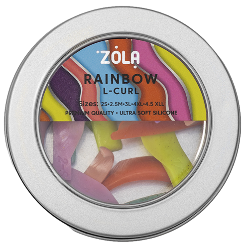 СИЛИКОНОВЫЕ ПОДКЛАДКИ ДЛЯ ЛАМИНИРОВАНИЯ ZOLA RAINBOW L-CURL (2S, 2,5M, 3L, 4XL, 4,5XLL) 05127