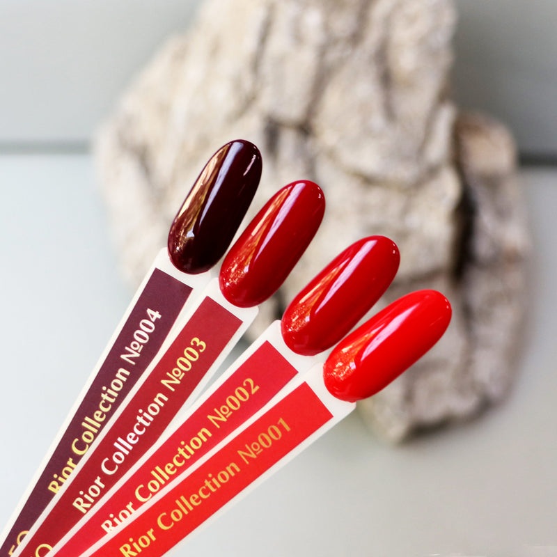 KOMILFO GEL POLISH RIOR COLLECTION R001 (CLASSIC RED, ENAMEL), 8 ML