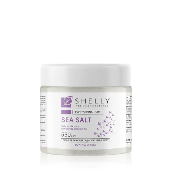 Bath salt with silver ions, panthenol and mint oil Shelly 550 g