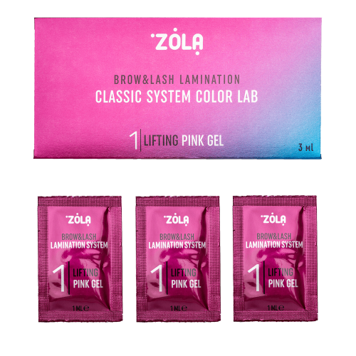 ZOLA Color Lab Set in Sachet 01 Lifting Pink Gel (3 x 1 ml) 05675