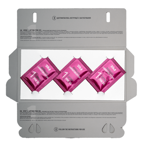 ZOLA Color Lab Set in Sachet 01 Lifting Pink Gel (3 x 1 ml) 05675