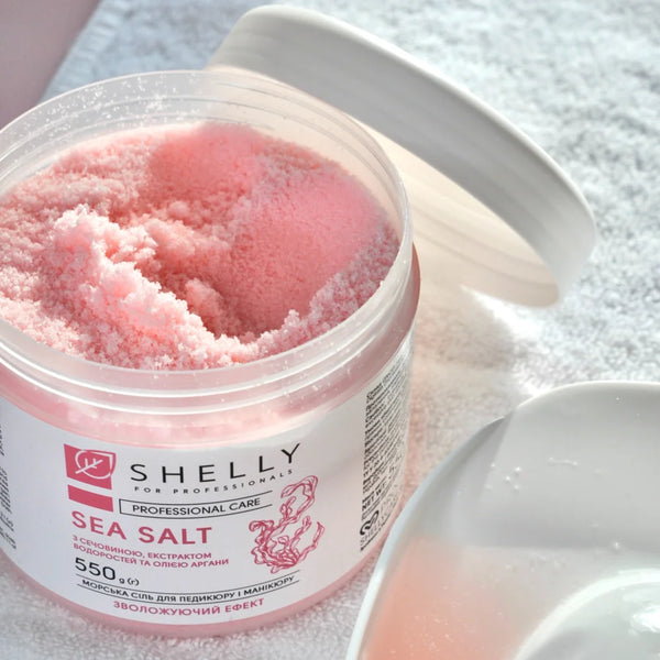 Bath salt with urea, algae extract and argan oil Shelly 550 g