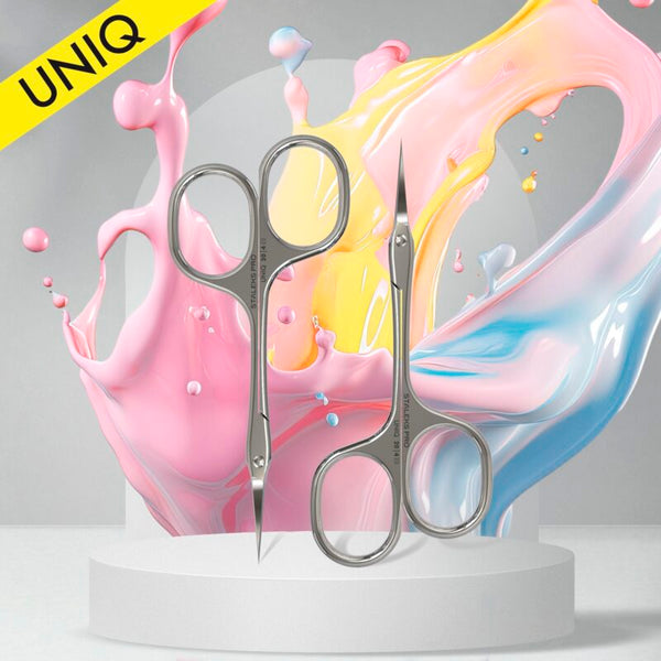 STALEKS Professional cuticle scissors “Asymmetric” UNIQ 20 TYPE 4  SQ-20/4