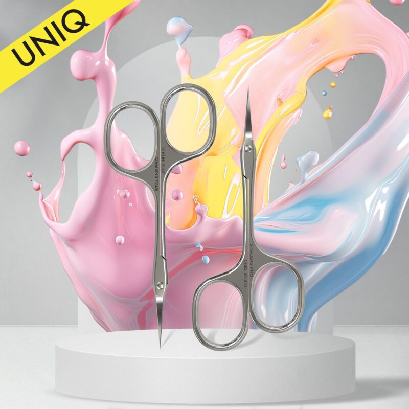 STALEKS Professional cuticle scissors “Asymmetric” UNIQ 20 TYPE 4  SQ-20/4