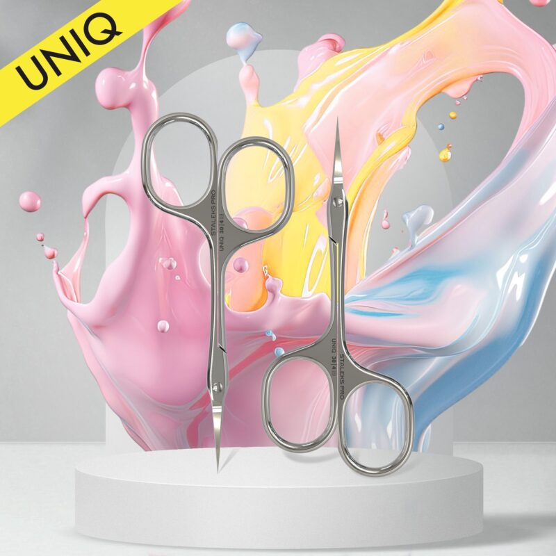 STALEKS Professional cuticle scissors “Asymmetric” UNIQ 30 TYPE 4  SQ-30/4