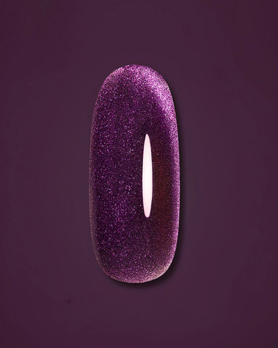 Dark gel polish Cat Eye 15, 6 ml