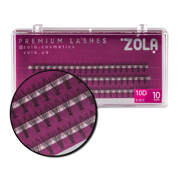 Вії Zola Bunches 10D, 10 мм 05332