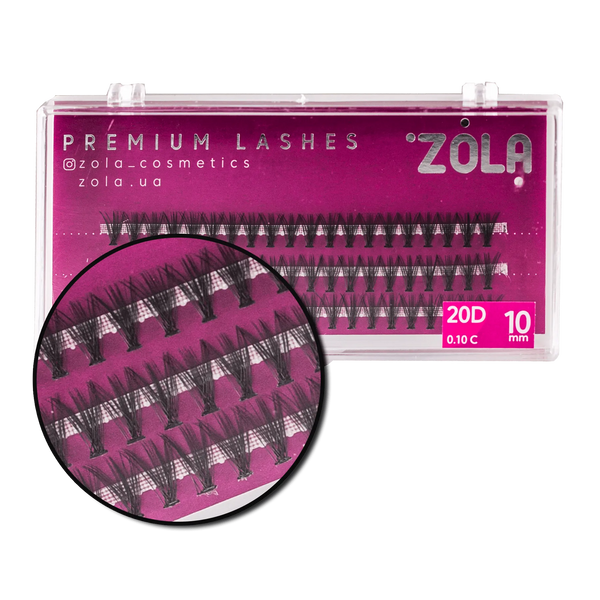 Zola Bunches Eyelashes 20D, 10 mm 05339