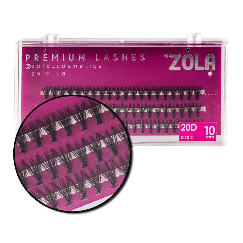 Zola Bunches Eyelashes 20D, 10 mm 05339