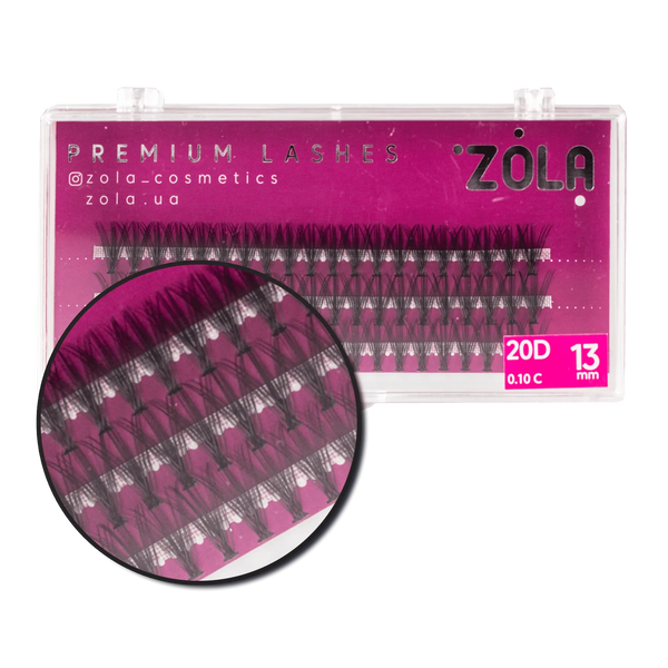 Вії Zola Bunches 20D, 13 мм 05342