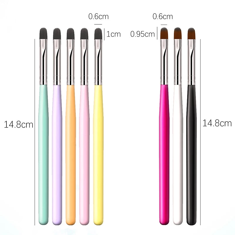 1PC Nails Art Brush Pattern Phototherapy Acrylic UV Gel Extension Builder Coating Painting Pen DIY Manicure Accessories Tool