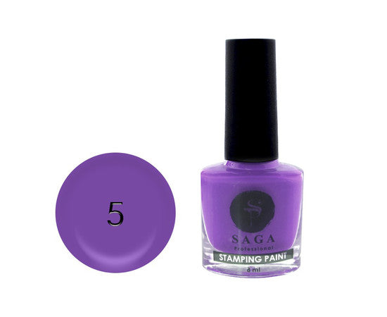 SAGA professional varnish for stamping 5  (violet), 8 ml