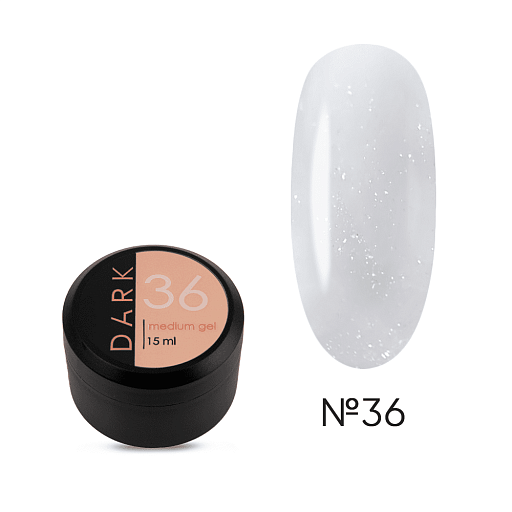 DARK MEDIUM GEL №36, 15 ML (WITHOUT BRUSH) highly pigmented  DMG3615