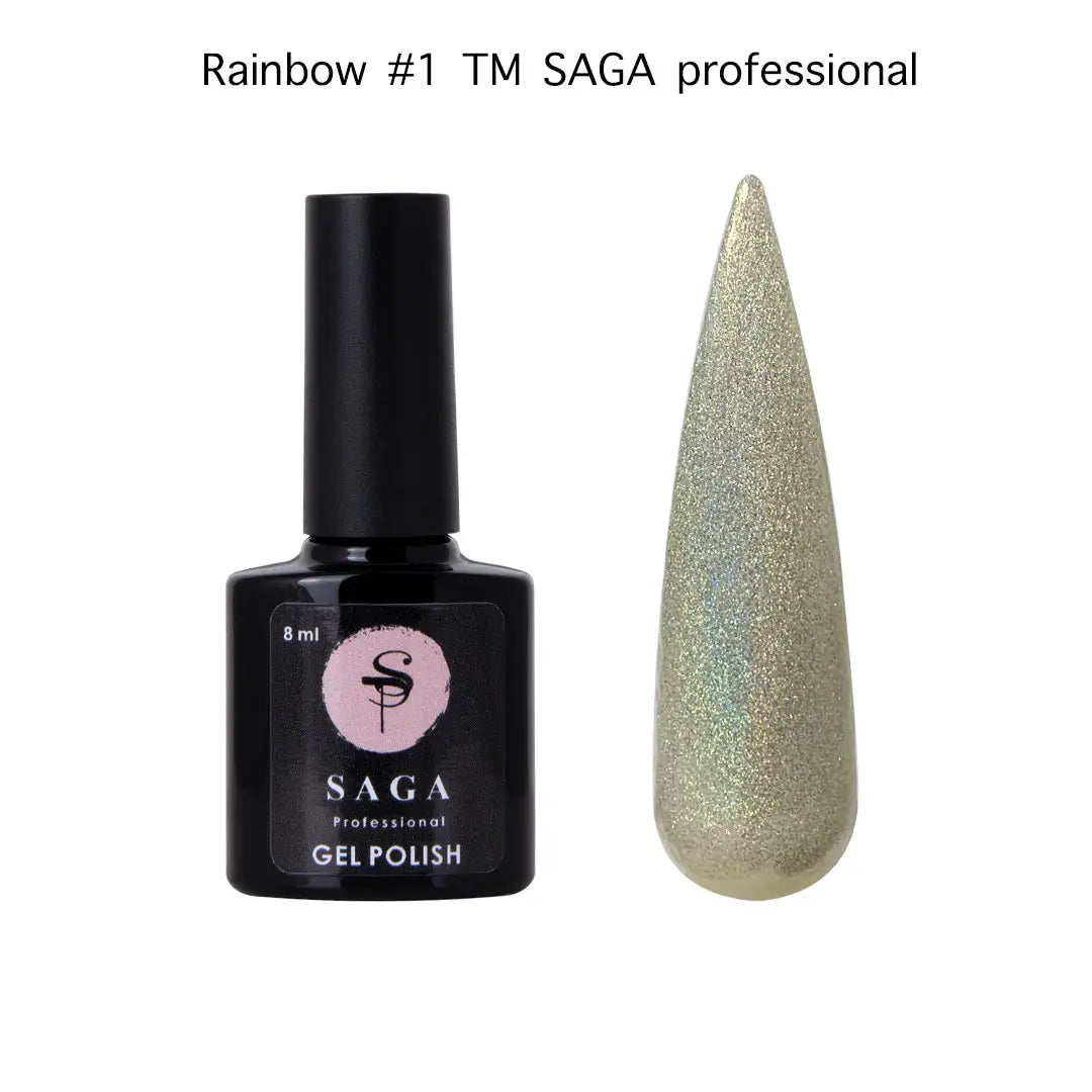 SAGA Professional "Rainbow" (01) Prism Gel Polish 8 ml