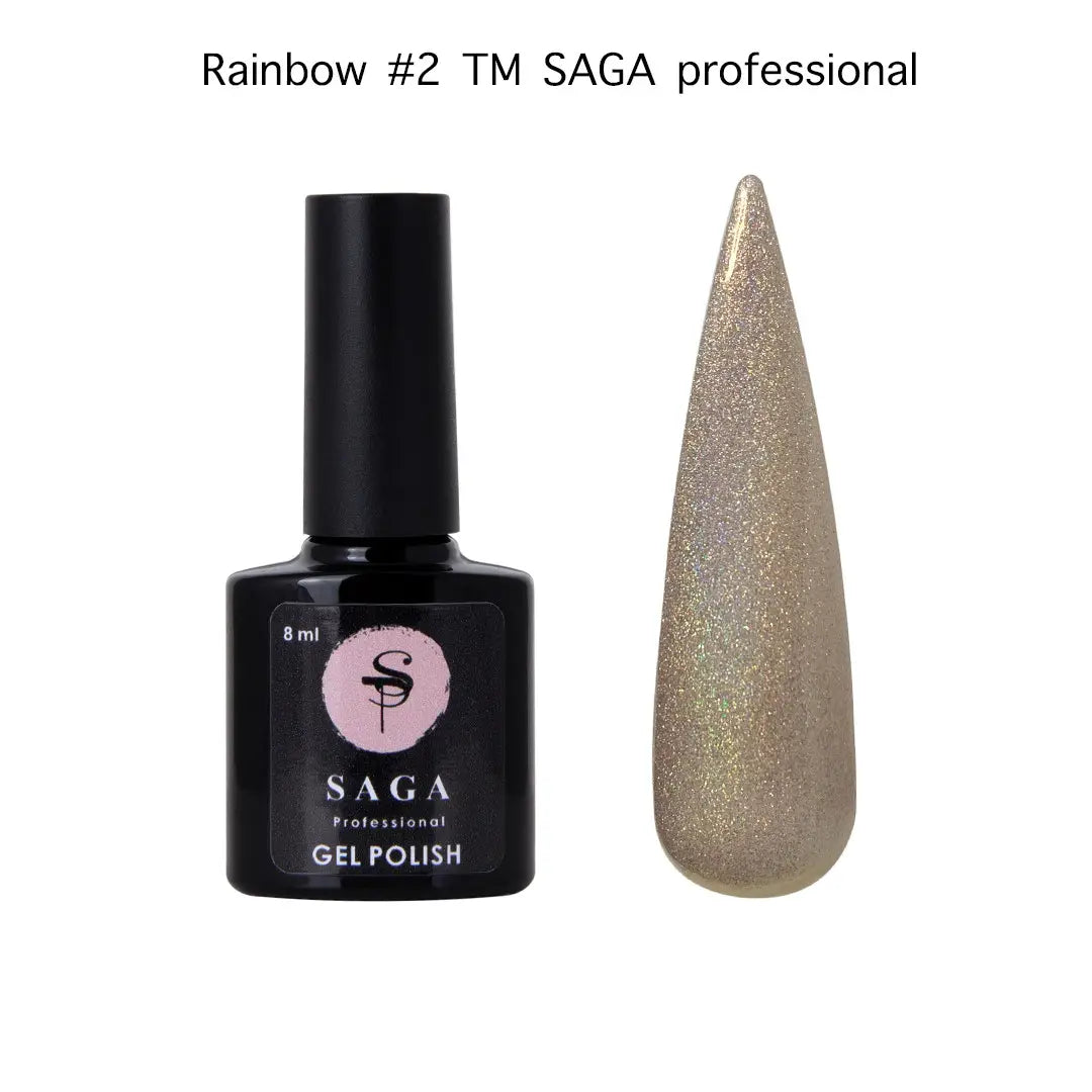 SAGA Professional "Rainbow" (02) Prism Gel Polish 8 ml