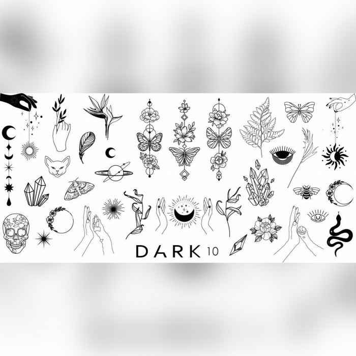 DARK 10 ПЛАСТИНА ДЛЯ СТИМПУВАННЯ DARK10