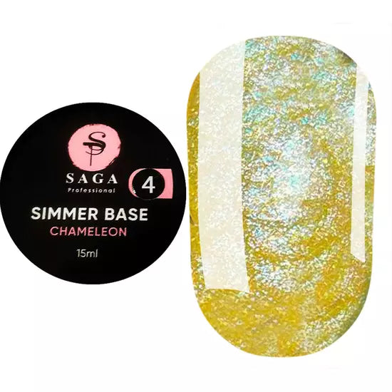 SAGA Professional Shimmer Base CHAMELEON 15ml 4 (YELLOW WITH SHIMMER)