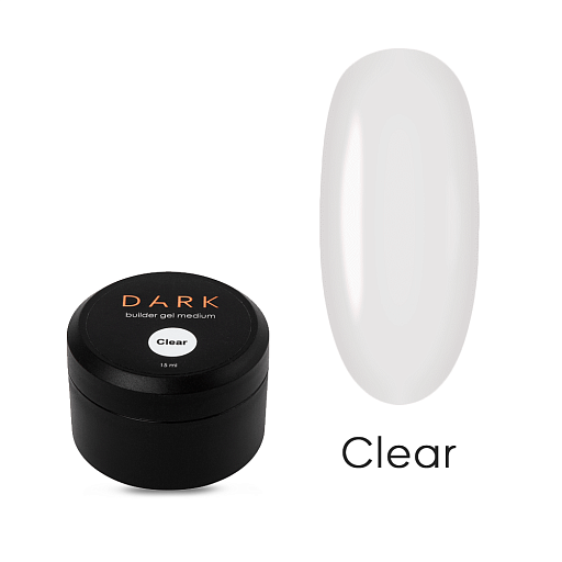 DARK Medium Gel №01, 15 ml (TRANSPARENT) clear  DMG0115
