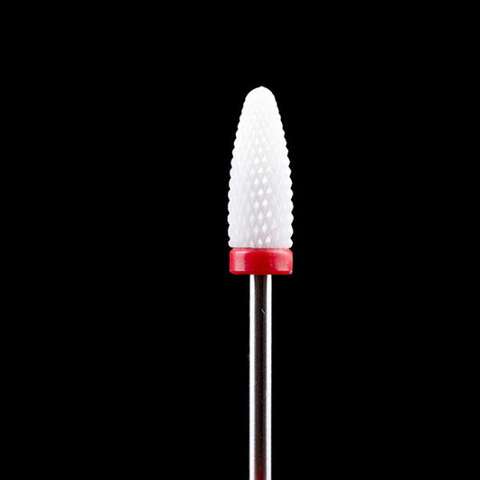 Ceramic Nail Drill Bit  RED 3/32 Inch Milling Cutter for Manicure