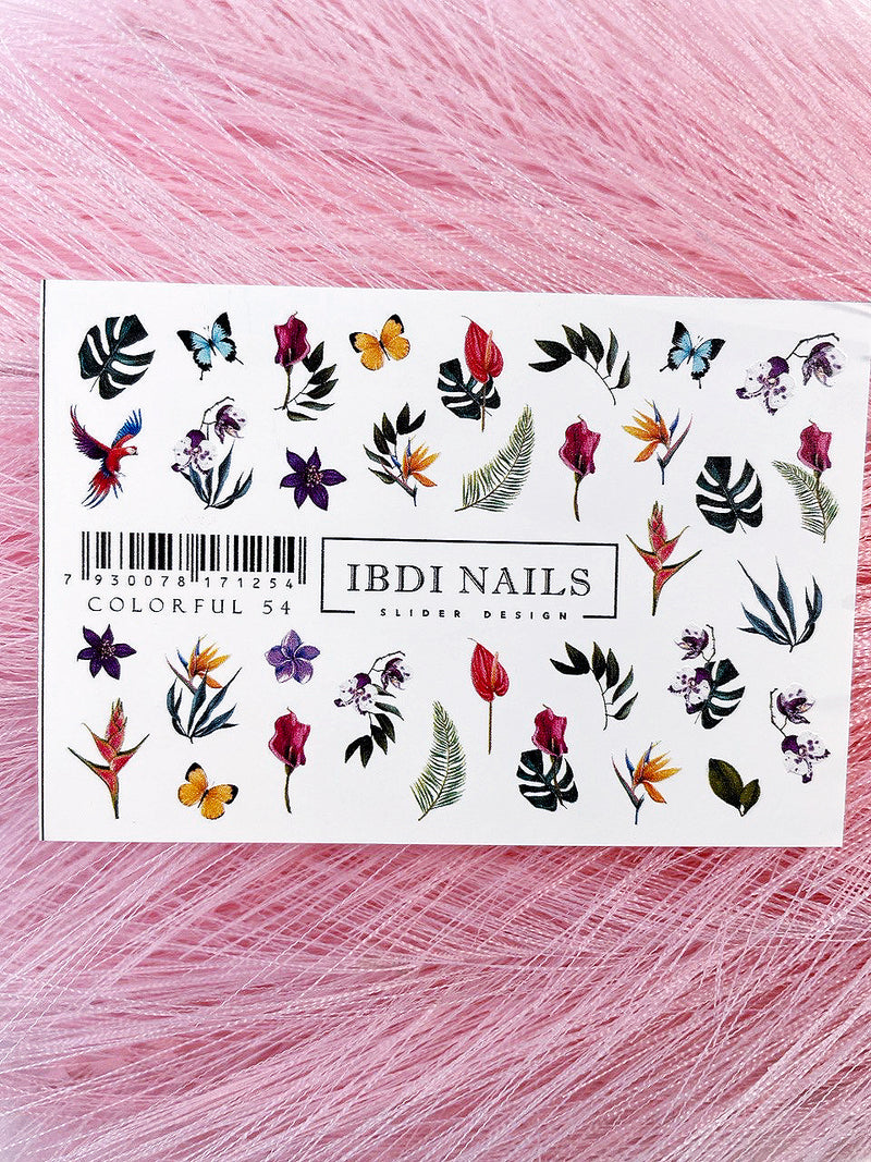 Слайдер дизайн для манікюра IBDI Nails Colorful 54