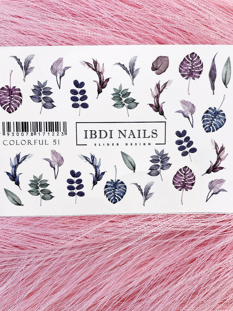 Слайдер дизайн для манікюра IBDI Nails Colorful 51