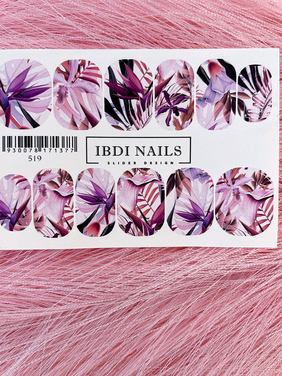Слайдер дизайн для маникюра IBDI Nails 519