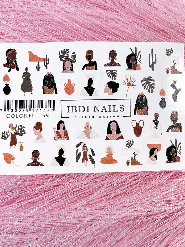 Слайдер дизайн для маникюра IBDI Nails Colorful 59