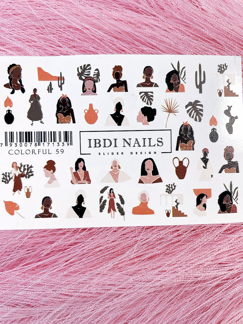 Слайдер дизайн для манікюра IBDI Nails Colorful 59