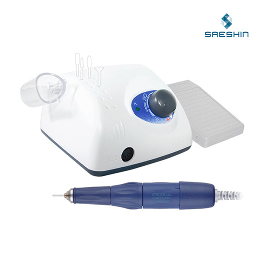 Professional nail drill machine Strong 210/105L, Original, Made in Korea. With Blue Handpiece 40000PRM for Gel Nails, Gel Extension, Artificial Nails, Acrylic Nails.