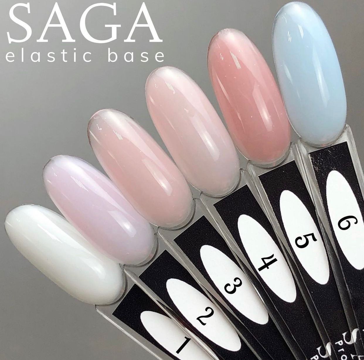 Saga Cover Base Elastic №4(Нежно-розовый) (Флакон с кистью), 15 ml