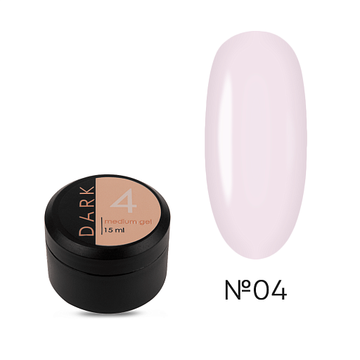 DARK MEDIUM GEL №04, 15 ML (WITHOUT BRUSH) highly pigmented