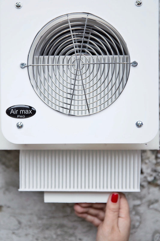 Built in nail dust collector AIR MAX VF-10 TORNADO white panel