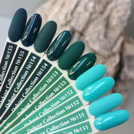 KOMILFO GEL POLISH DELUXE SERIES D217 (DARK TURQUOISE GREEN, ENAMEL), 8 ML