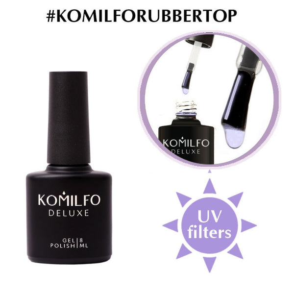 KOMILFO NO WIPE RUBBER TOP, 8 ML  180811