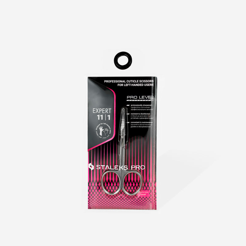 Professional cuticle scissors for left-handed users Staleks Pro Expert 11 Type 1 SE-11/1