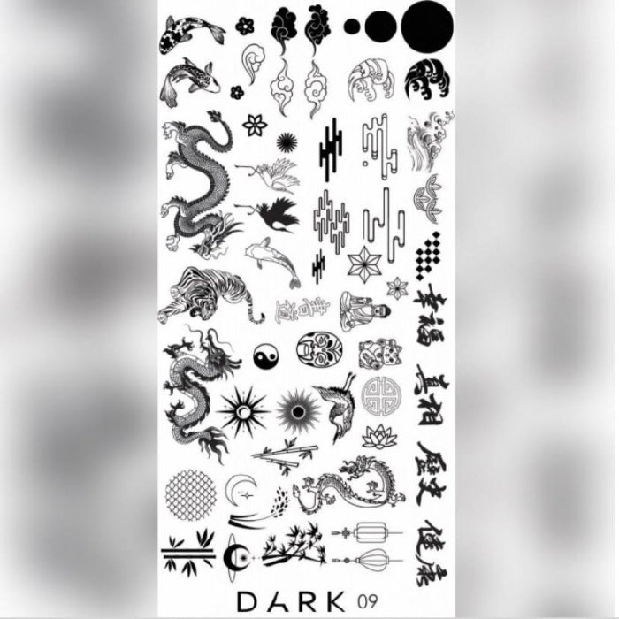 DARK 09 ПЛАСТИНА ДЛЯ СТИМПУВАННЯ DARK09
