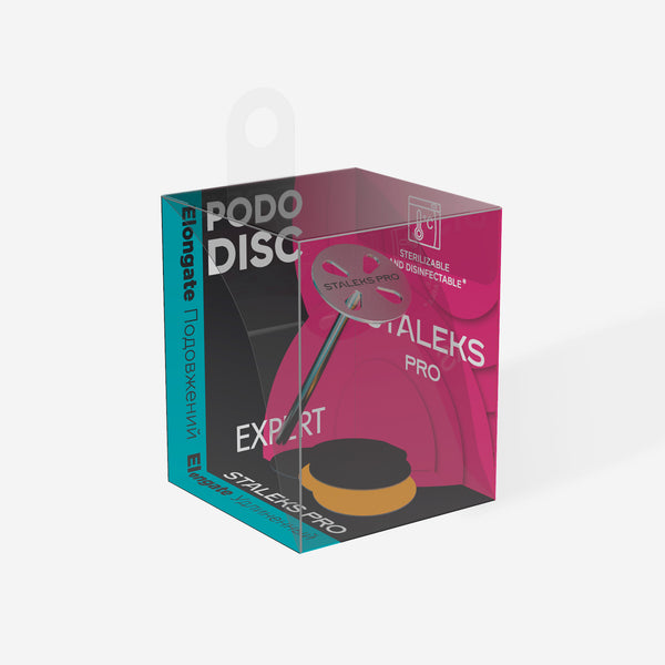 Диск для педикюра удлиненный Pododisc Staleks Pro S в комплекте со съемной пилкой зернистостью 180 5 шт (15 мм), набор PDLset-15