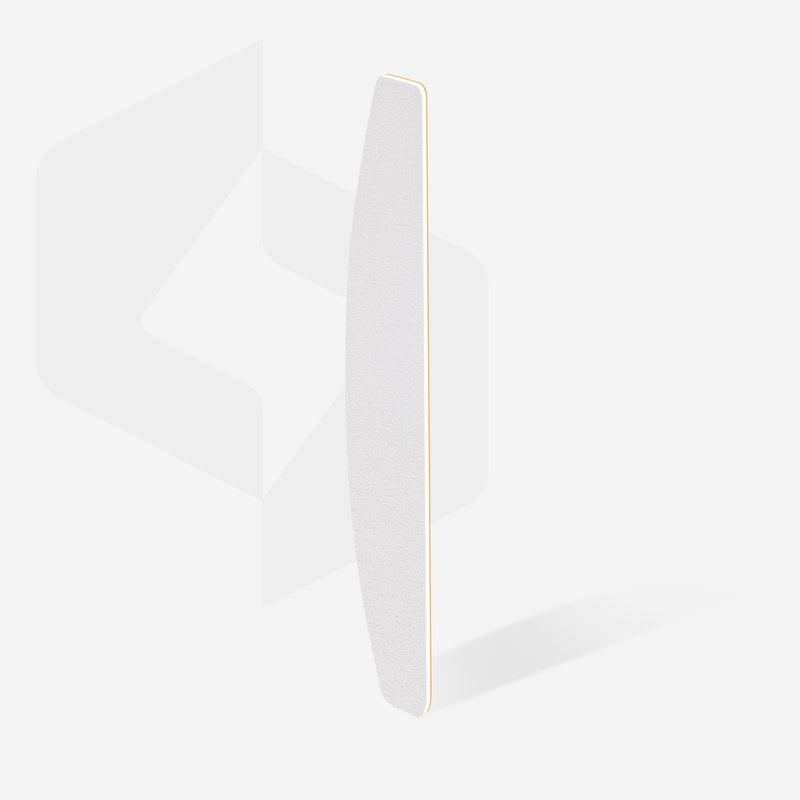 Пилочки одноразові для пилки серповидні білі (м'яка основа) Staleks Pro Expert 40, 180 грит (30 шт.) DFE-40-180w